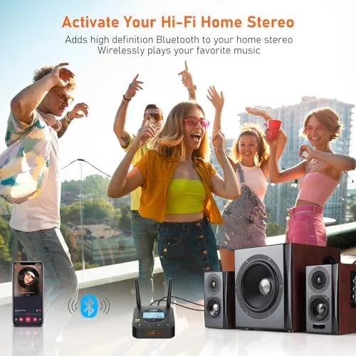 Detail shot of the 1Mii B06Pro+ Hi-Fi Bluetooth 5.3 Audio Receiver, LDAC Hi-Res Wireless features
