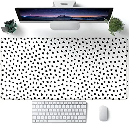Boho Desk Mat, Polka Dot Large Mouse Pad Desk Pad Boho Desk Accessories for Review: Tested and Rated