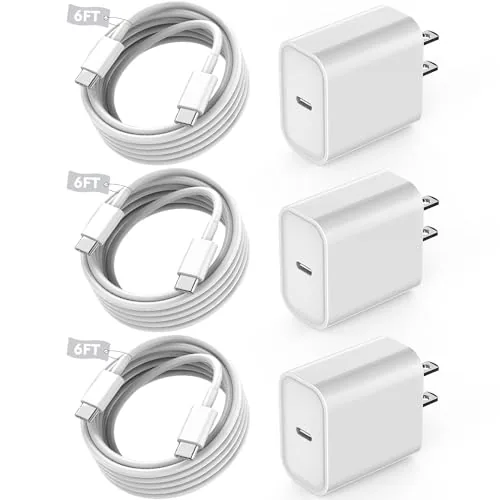 Fast USB C Charger Block,3Pack Long 6FT USBC to USBC Cable iPad Cord 20W Review: Tested and Rated
