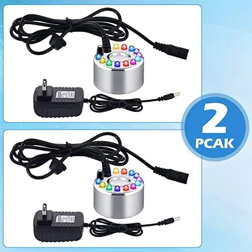 Close look at the Maitys 2 Pcs Mist Maker Fogger Small Ultrasonic Fog Machine build quality