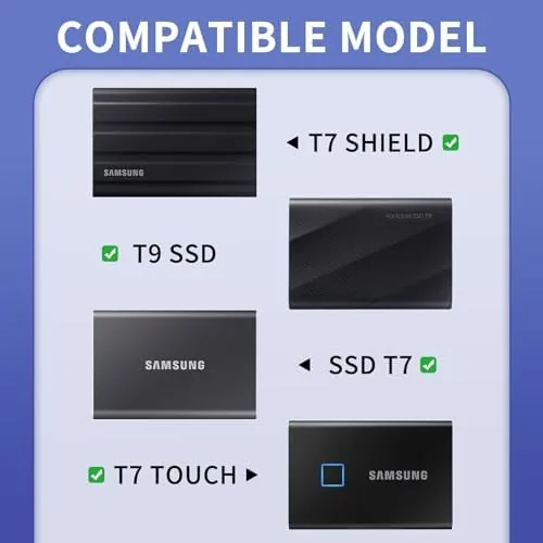 Close look at the YINKE Case Compatible with Samsung T7 Shield/ T9 / T7 build quality