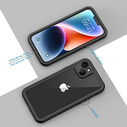 The Lanhiem for iPhone 14 Case, IP68 Waterproof Dustproof with Built-in compared in context