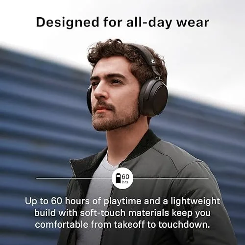 Sennheiser Momentum 4 Wireless worn during a commute test