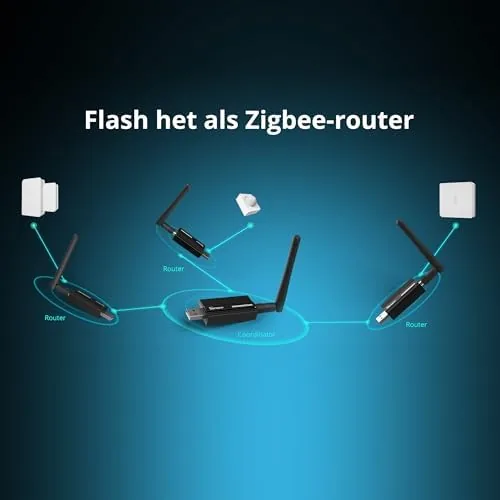 Another view of the SONOFF Zigbee 3.0 USB Dongle Plus-E Gateway, Universal Wireless Zigbee