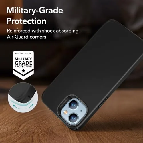 ESR case side by side with the Apple Silicone case