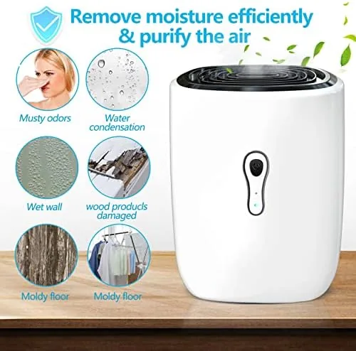 Close look at the Dehumidifiers for Home 27oz(800ml), Small Auto Shut off with Drain build quality