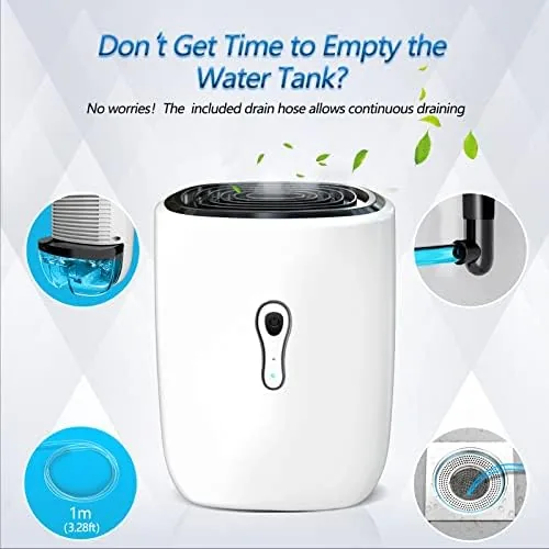 The Dehumidifiers for Home 27oz(800ml), Small Auto Shut off with Drain in real use