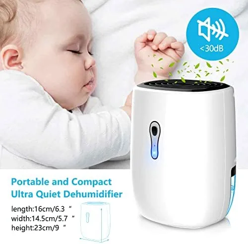 The Dehumidifiers for Home 27oz(800ml), Small Auto Shut off with Drain compared in context