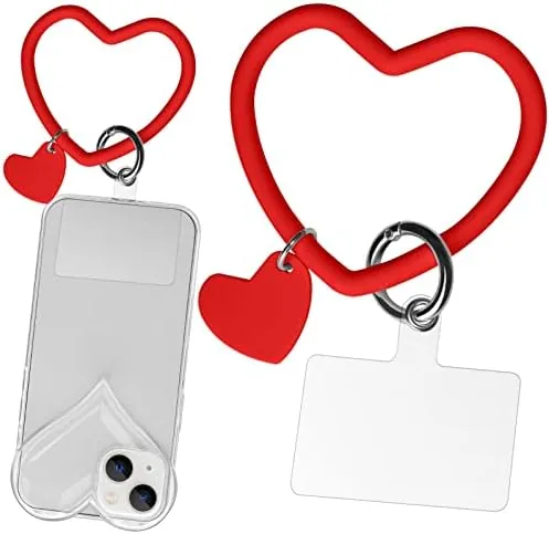 Silicone Heart Loop Phone Lanyard, Cell Phone Hand Wrist Lanyard Strap with Key Chain Review: Tested and Rated