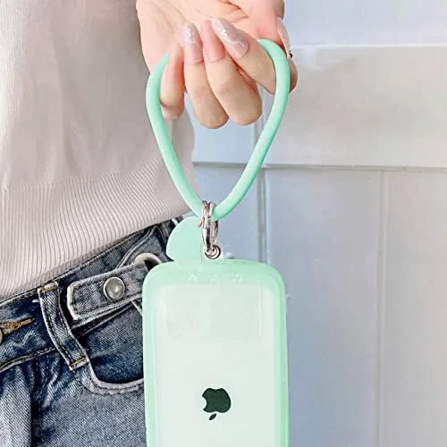 Close look at the Silicone Heart Loop Phone Lanyard, Cell Phone Hand Wrist Lanyard build quality