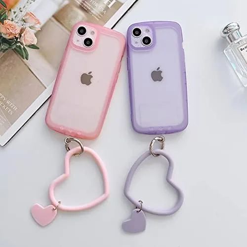 The Silicone Heart Loop Phone Lanyard, Cell Phone Hand Wrist Lanyard in real use