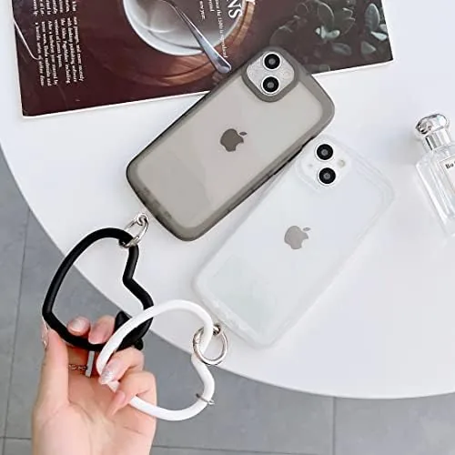 Another view of the Silicone Heart Loop Phone Lanyard, Cell Phone Hand Wrist Lanyard