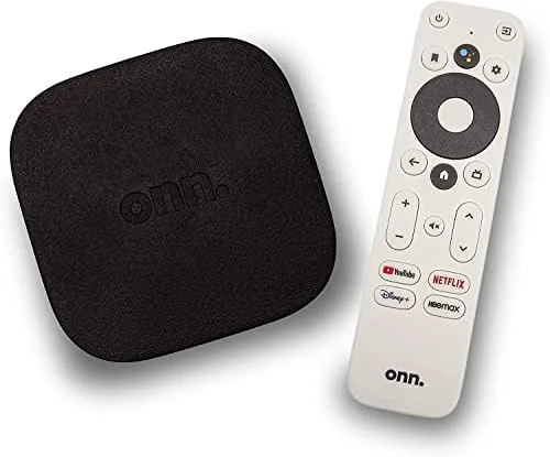 Overview of the ONN Android TV 4K UHD Streaming Device with Voice Remote