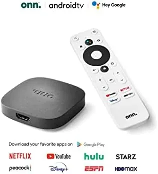 The ONN Android TV 4K UHD Streaming Device with Voice Remote compared in context