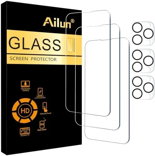 Overview of the Ailun Screen Protector + Camera Lens Protector for iPhone 14