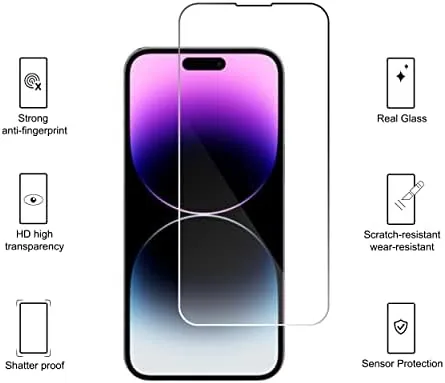 Close look at the Ailun Screen Protector + Camera Lens Protector for iPhone 14 build quality