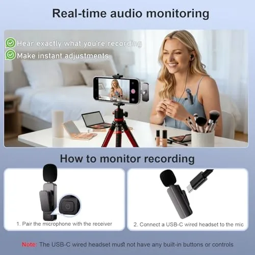 Testing the 2-Pack Wireless Mini Lavalier Lapel Microphone for iPhone, Android(2 in over two weeks
