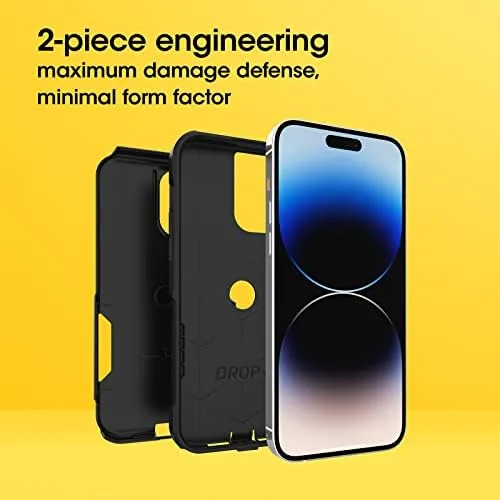 The OtterBox iPhone 14 Pro Max Commuter Series Case - Black in real use