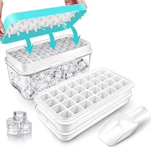 Ice Cube Tray Set With Bin and Scoop Review: More Ice, Less Mess