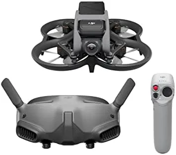 DJI Avata Pro-View Combo with DJI Goggles 2 and motion controller on a table