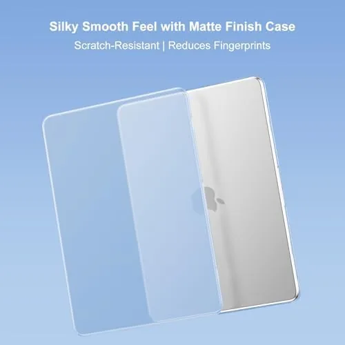 Detail shot of the MOSISO Compatible with MacBook Air 13 inch Case M5 2026 features