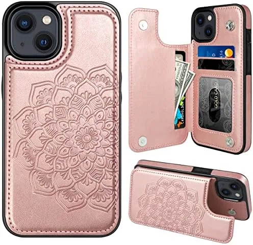 MMHUO for iPhone 14 Case with Card Holder, Flower Magnetic Back Flip Case for Review: Tested and Rated