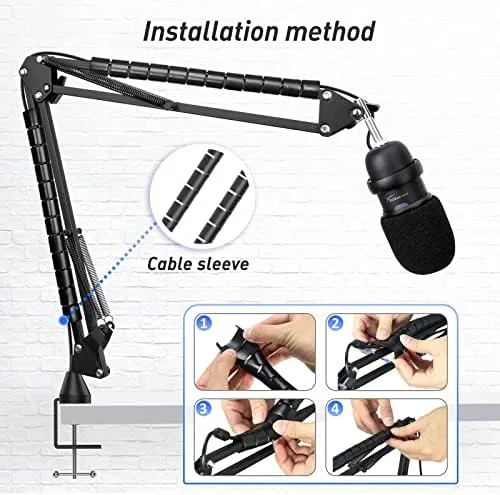 Close look at the SoloCast Boom Arm, Microphone Stand for HyperX SoloCast 2 with build quality