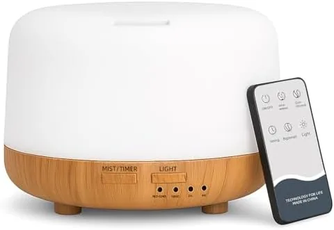 Overview of the SPLITSKY 300ml Essential Oil Diffuser with Remote and 7-Color LED