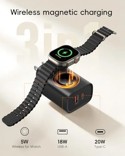 Close look at the VRURC Fast Charger for iPhone, PD 20W USB C Wall build quality