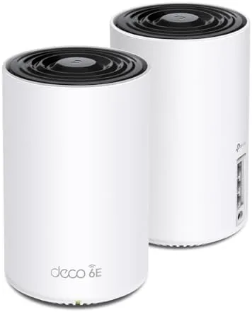 Close up of the Deco XE75 Pro ports including the 2.5 Gbps WAN LAN port