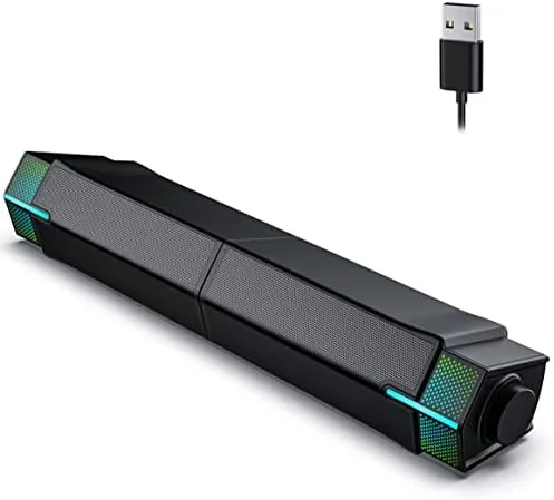 Jeecoo M20 Bluetooth Computer Speakers for PC Desktop Monitor, Gaming PC Sound Bar Review: Tested and Rated