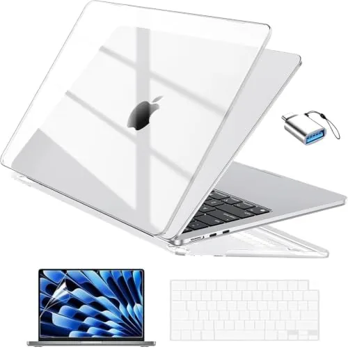 EooCoo for MacBook Air 13 inch Case M5/M4/M3/M2 2026-2022, Crystal Clear | Easy Snap-On Review: Tested and Rated
