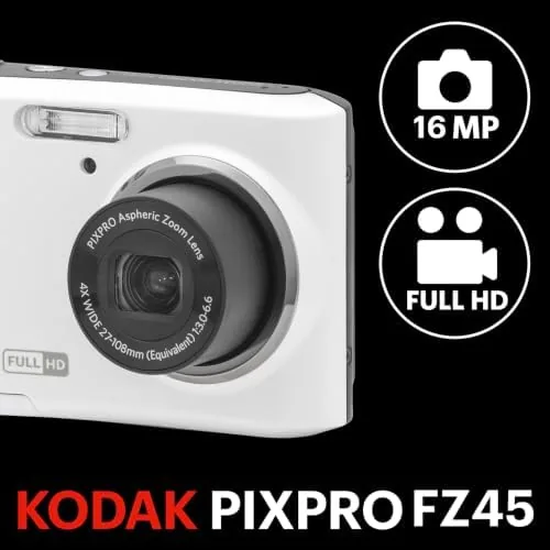 White camera back showing the 2.7 inch LCD and control buttons