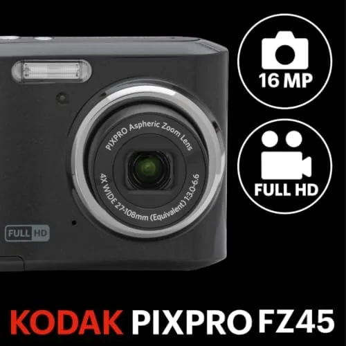 KODAK PIXPRO FZ45 rear LCD screen and controls