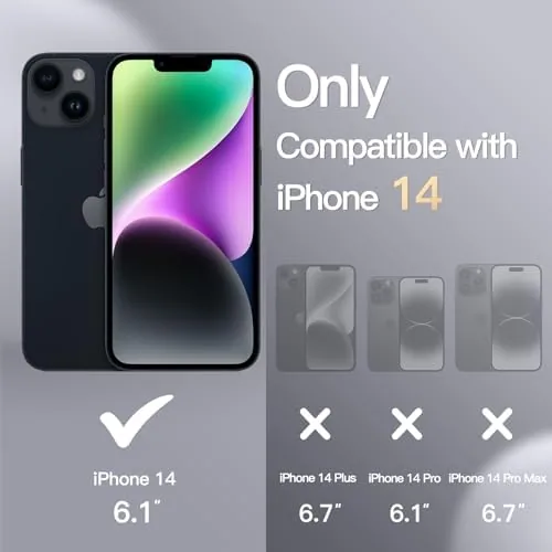 Close look at the JETech Silicone Case for iPhone 14, Black | Silky Soft build quality