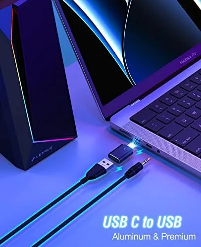 The LENRUE Computer Speakers, USB/USB-C Powered AUX Audio for PC Speakers compared in context