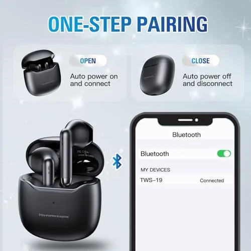 Close look at the True Wireless Earbuds Bluetooth 5.3 with Microphone for Working Out build quality