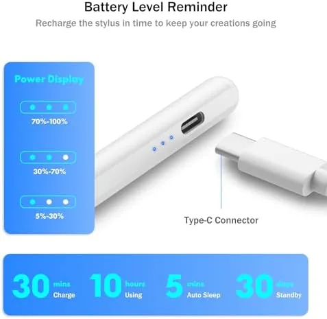 The Stylus Pen for iPad 2026-2018 with Faster Charge,Tilt Sensor Pencil in real use