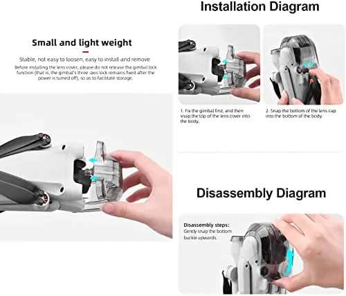 The Gimbal Protector Cover for DJI Mini 3 Pro Lens Cover compared in context