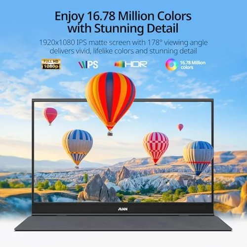 Single USB C cable connecting a laptop to the monitor