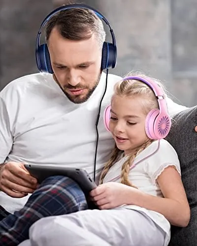 The ELECDER i45 Kids Headphones Wired, On-Ear Headphones for School, Grey&Blue compared in context