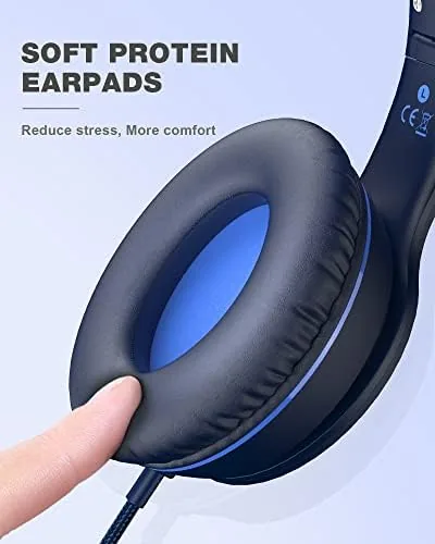 Testing the ELECDER i45 Kids Headphones Wired, On-Ear Headphones for School, Grey&Blue over two weeks
