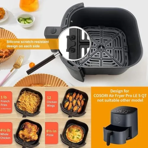 Close look at the Air Fryer Grill Pan for COSORI Square Air Fryer Pro build quality