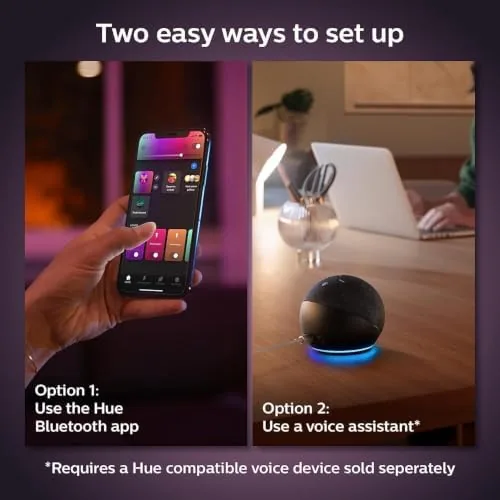 Another view of the Philips Hue BR30 LED Smart Light Bulbs 2-Pack, Flicker-Free 85W