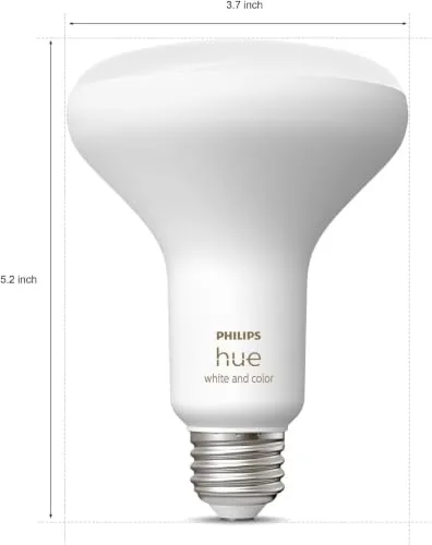 The Philips Hue BR30 LED Smart Light Bulbs 2-Pack, Flicker-Free 85W compared in context