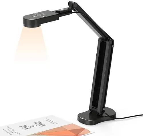 4K USB Document Camera for Teacher, 8MP Webcam & Visualiser for A3 Size with Review: Tested and Rated