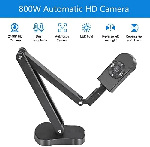 Close look at the 4K USB Document Camera for Teacher, 8MP Webcam & Visualiser build quality