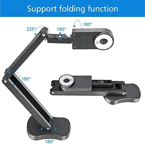 Detail shot of the 4K USB Document Camera for Teacher, 8MP Webcam & Visualiser features