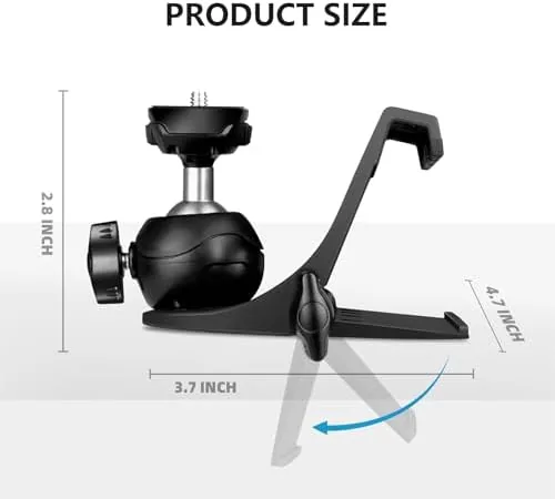 Close look at the Monitor Top Camera Mount, Webcam Clamp for Flat Screens, 1/4" build quality