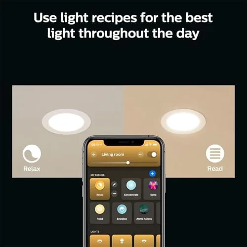 Another view of the Philips Hue Smart Slim 6-Inch LED Recessed Light - White